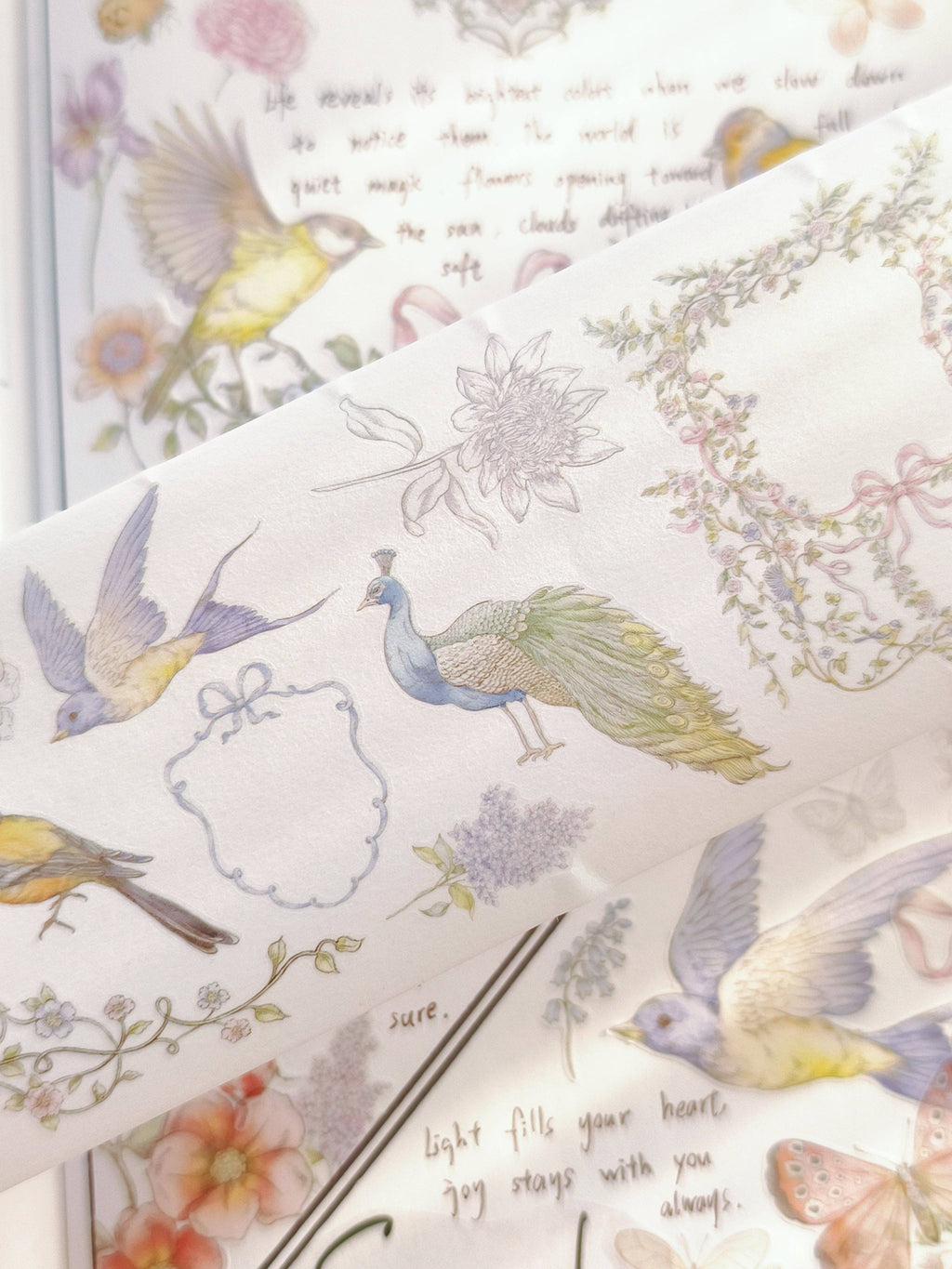 Vintage Garden Pre-cut Japanese Washi Tape [3.O]