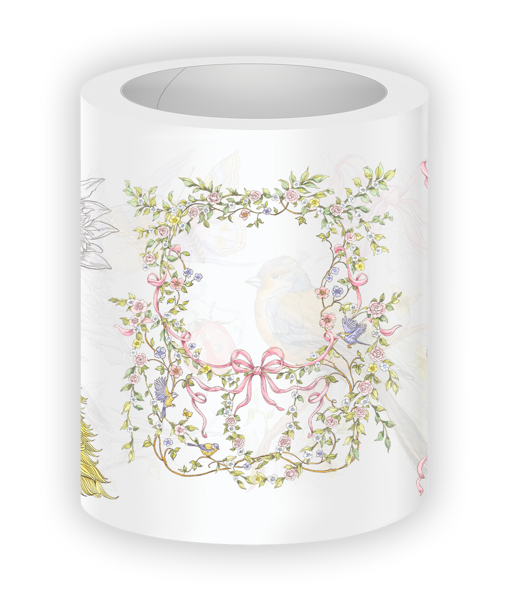 Vintage Garden Pre-cut Japanese Washi Tape [3.O]