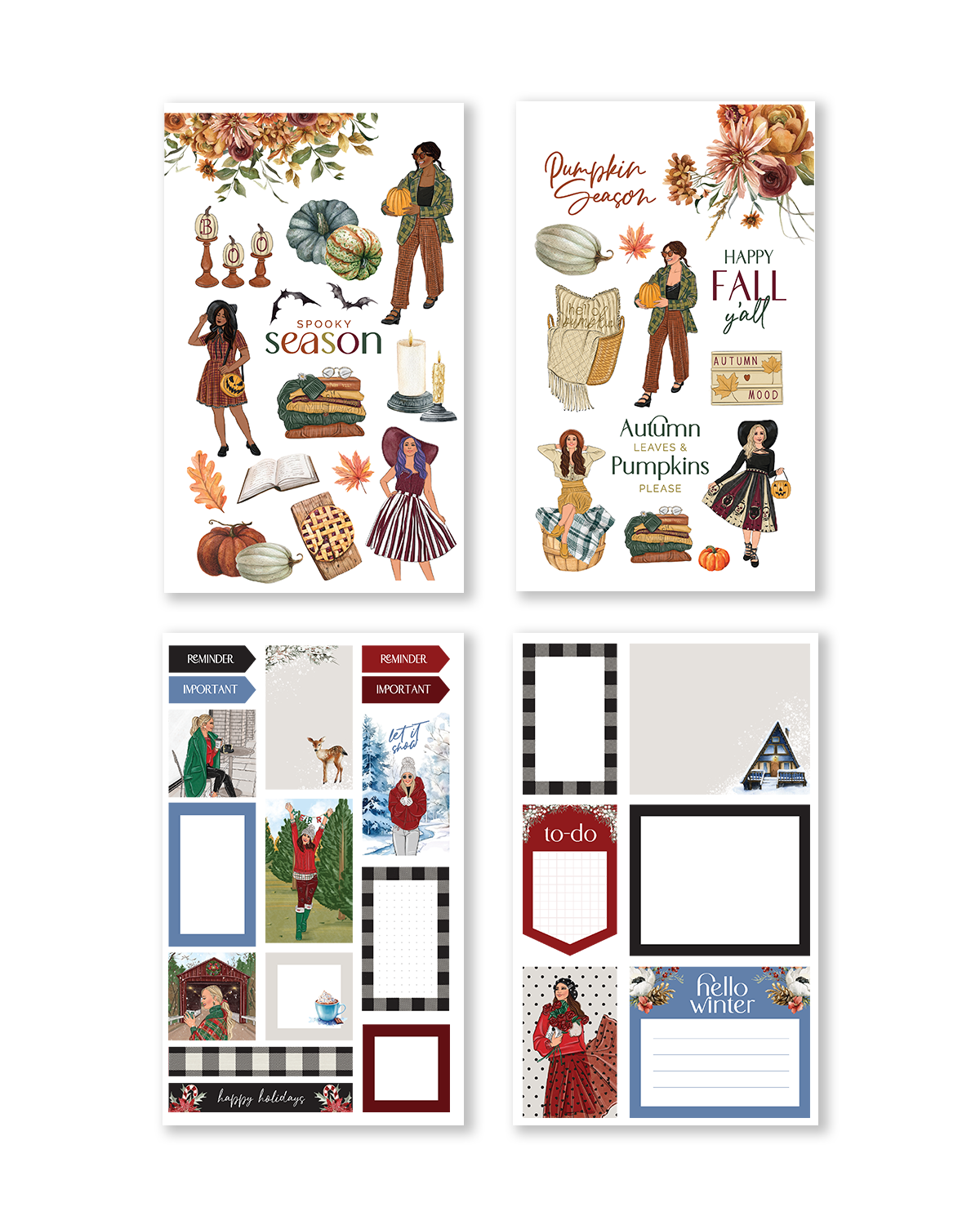 Whimsical Seasonal Sticker Book