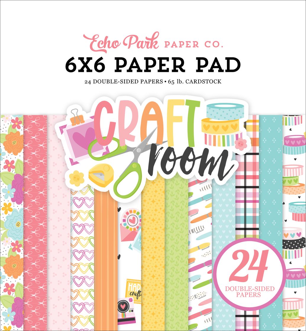 Echo Park Craft Room Double-Sided Paper Pad 6"X6"