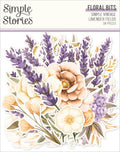 Simple Stories Lavender Fields Floral Bits & Pieces Die Cuts